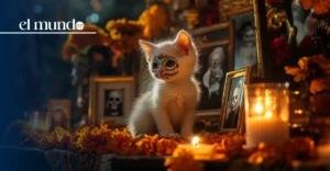 Descubre cómo crear una ofrenda virtual para tu mascota con inteligencia artificial y rendirle homenaje este Día de Muertos, de forma segura y gratuita.