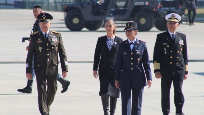 Sheinbaum encabeza la conmemoración del 111 Aniversario de la Fuerza Aérea Mexicana